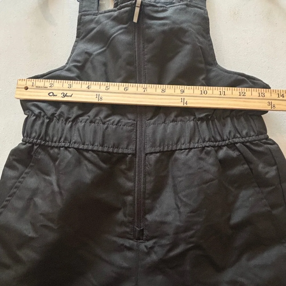 Swiss Tech Kids Large 10/12 Black Insulated Snow Bibs Overalls Winter Ski Pants